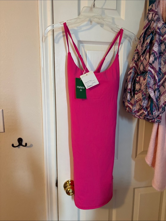 HALARA Dresses & Skirts - HALARA Hot Pink athletic Dress with Thin Straps